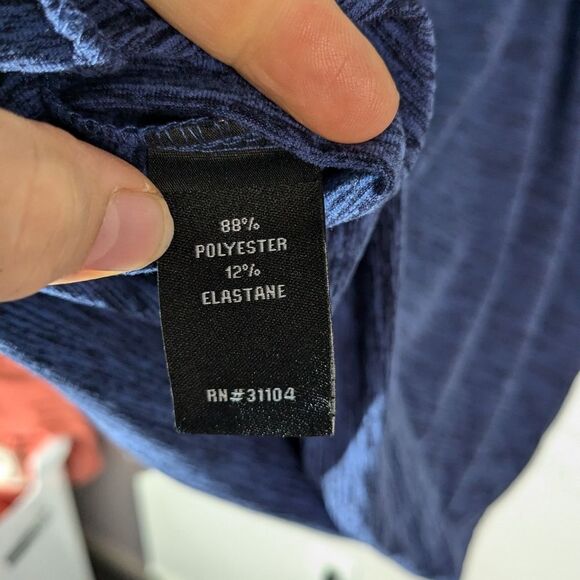 Pro Tour Blue Lightweight Quarter Zip Pullover Sweatshirt Men's Size Large - Picture 4 of 5